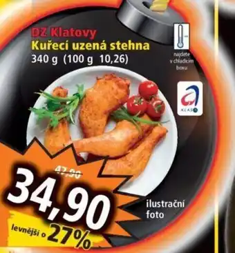 Norma DZ Klatovy Kuřecí uzená stehna 340 g (100 g 10,26) nabídka