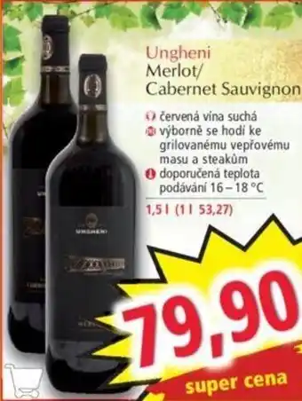 Norma Ungheni Merlot/ Cabernet Sauvignon nabídka