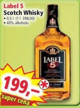 Norma Label 5 Scotch Whisky nabídka