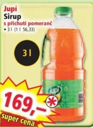 Norma Jupi Sirup nabídka