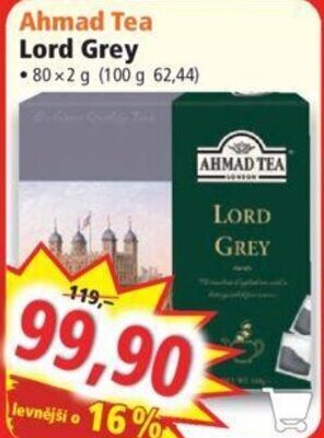 Norma Ahmad Tea Lord Grey nabídka