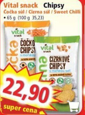 Norma Vital snack Chipsy nabídka