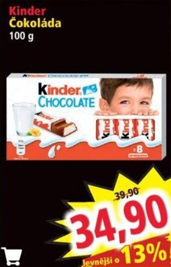 Norma Kinder Čokoláda nabídka