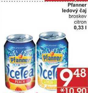 Jip Pfanner ledový čaj broskev, 0,33 l nabídka