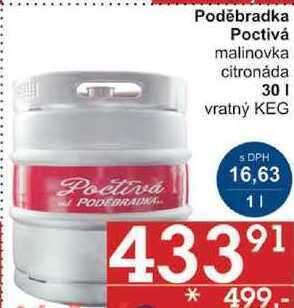 Jip Poděbradka poctivá malinovka, 30 l nabídka