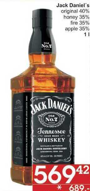 Jip Jack daniel's original 40%, 1 l nabídka