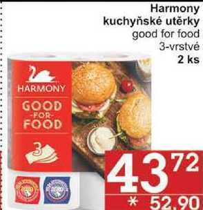Jip Harmony utěrky good for food 3-vrstvé, 2 ks nabídka