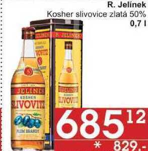 Jip R. jelínek kosher slivovice zlatá 50%, 0,7 l nabídka