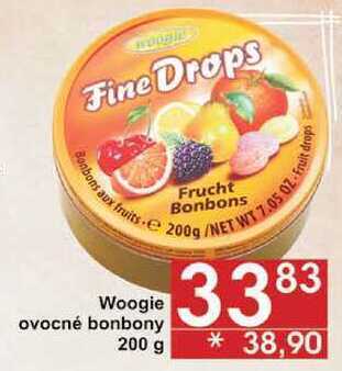 Jip Woogie ovocné bonbony, 200 g nabídka