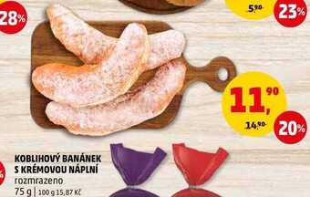 Penny Market Koblihový banánek s krémovou náplní, 75 g nabídka