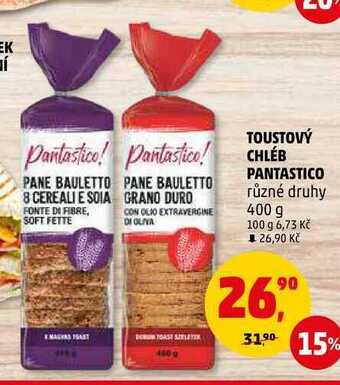 Penny Market Toustový chléb pantastico, 400 g nabídka