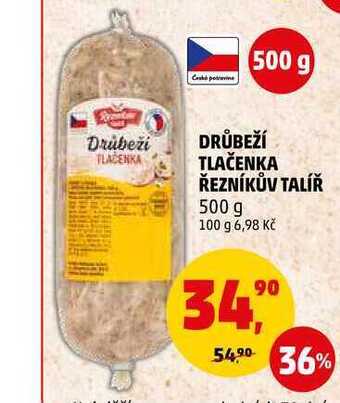 Penny Market Drůbeží tlačenka řezníkův talíř, 500 g nabídka
