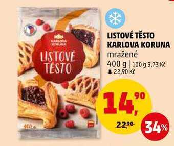 Penny Market Listové těsto karlova koruna, 400 g nabídka