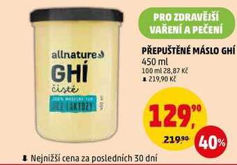 Penny Market Přepuštěné máslo ghí, 450 ml nabídka