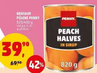 Penny Market Broskve půlené penny, 820 g nabídka