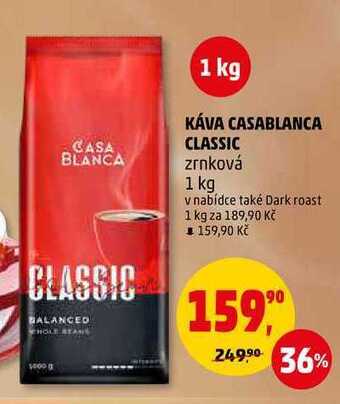 Penny Market Káva casablanca classic zrnková, 1 kg nabídka