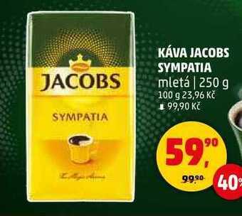 Penny Market Káva jacobs sympatia mletá, 250 g nabídka