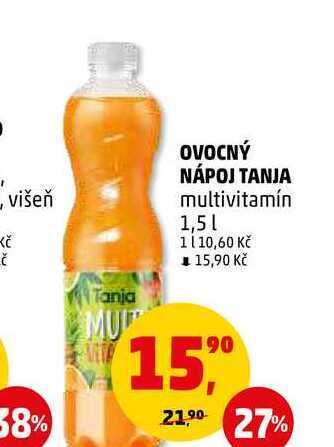 Penny Market Ovocný nápoj tanja multivitamín, 1,5 l nabídka