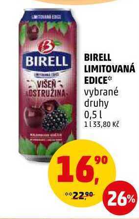 Penny Market Birell limitovaná edice, 0,5 l nabídka