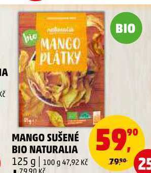Penny Market Mango sušené bio naturalia, 125 g nabídka