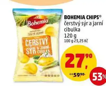 Penny Market Bohemia chips čerstvý sýr a jarní cibulka, 120 g nabídka