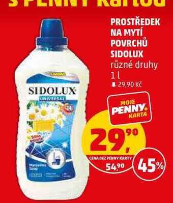 Penny Market Prostředek na mytí povrchů sidolux, 1 l nabídka