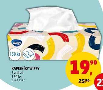 Penny Market Kapesníky wippy, 150 ks nabídka