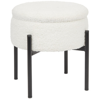 Action Plyšový úložný taburet home accents nabídka