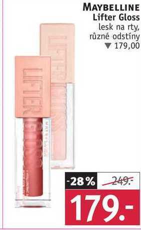 Rossmann Maybelline lifter gloss lesk na rty nabídka