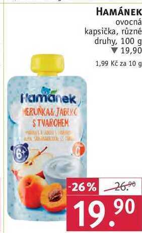 Rossmann Hamánek ovocná kapsička, 100 g nabídka