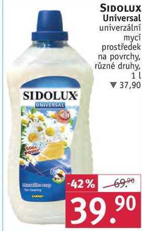 Rossmann Sidolux universal univerzální mycí prostředek na povrchy, 1 l nabídka
