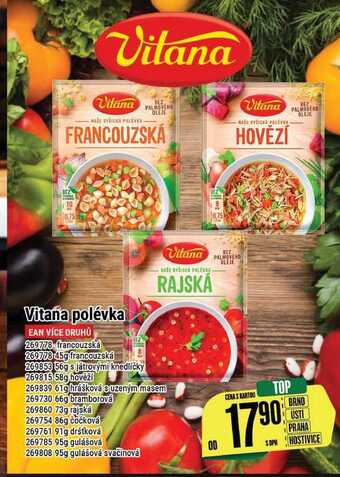 Tamda Foods Vitana polévka nabídka