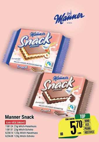 Tamda Foods Manner snack nabídka