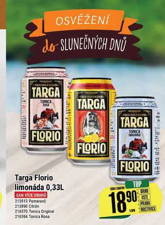 Tamda Foods Targa florio limonáda 0,33 l nabídka
