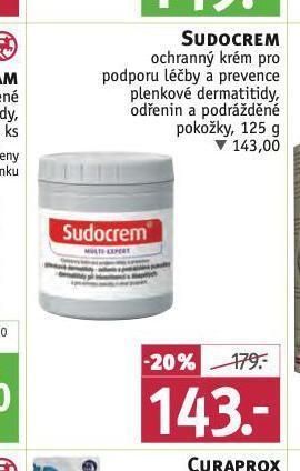 Rossmann Sudocream ochranný krém nabídka