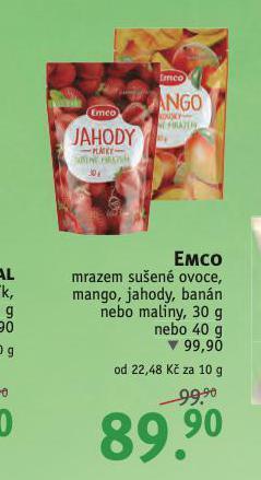Rossmann Emco mrazem sušené ovoce nabídka