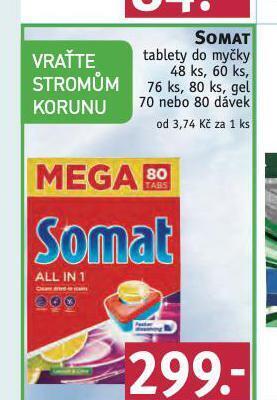 Rossmann Somat tablety do myčky nabídka