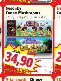 Norma Funny mushrooms sušenky nabídka