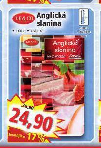 Norma Anglická slanina nabídka