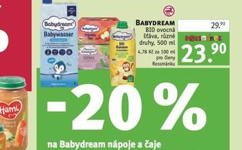 Rossmann Babydream bio ovocná šťáva nabídka