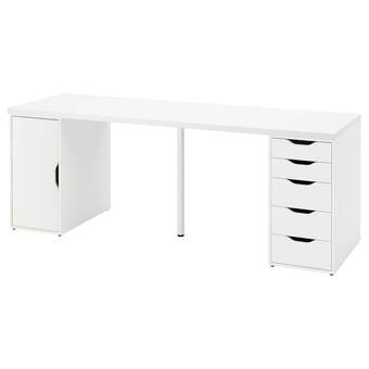 IKEA Lagkapten / alex psací stůl, bílá, 200x60 cm nabídka