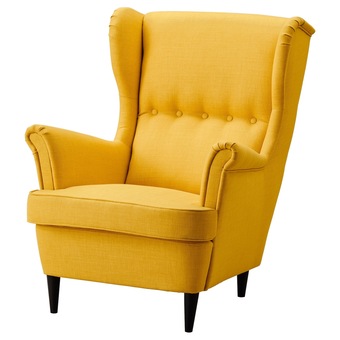 IKEA Strandmon křeslo ušák, skiftebo žlutá nabídka