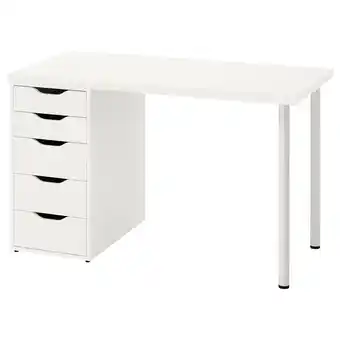 IKEA Lagkapten / alex psací stůl, bílá, 120x60 cm nabídka