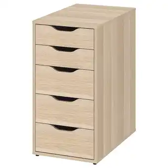 IKEA Alex zásuvkový díl, bílé mořidlo/vzor dub, 36x70 cm nabídka