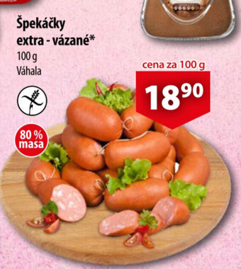 CBA Špekáčky extra-vázané* nabídka