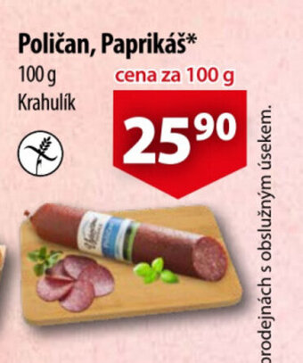 Poličan, Paprikáš*