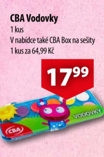 CBA CBA Vodovky nabídka