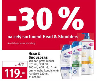 Rossmann HEAD & SHOULDERS nabídka