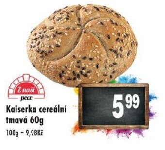 Qanto Kaiserka cereální tmavá 60g nabídka