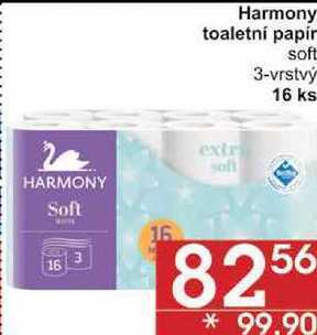 Jip Harmony toaletní papír soft 3-vrstvý, 16 ks nabídka